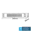 UNIVERSO Slim metal housing power supply 24V 400W 16.6A IP20 245x50x30mm