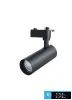 UNIVERSO Single-phase rail lamp 15w 1270lm CCT.kap 38°  IP20 Black D74x238mm