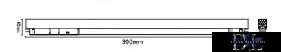 UNIVERSO Magnetic track-mounted spotlight DC:48V 18W 1620LM 3000K RA90 IP20 300x45x24mm Black