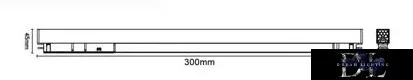 UNIVERSO Magnetic track-mounted spotlight DC:48V 18W 1620LM 4000K RA90 IP20 300x45x24mm Black