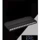 UNIVERSO Magnetic track-mounted spotlight DC:48V 24W 2160LM 3000K RA90 IP20 600x45x24mm Black