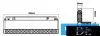 UNIVERSO Magnetic track-mounted spotlight DC:48V 24W 2160LM 3000K RA90 IP20 600x45x24mm Black