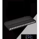 UNIVERSO Magnetic track-mounted spotlight DC:48V 24W 2160LM 4000K RA90 IP20 600x45x24mm Black