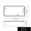 MIBOXER 2in1 WiFi + RF 2.4G SIMA/CCT LED Strip Controller DC:12-24V Max:12A