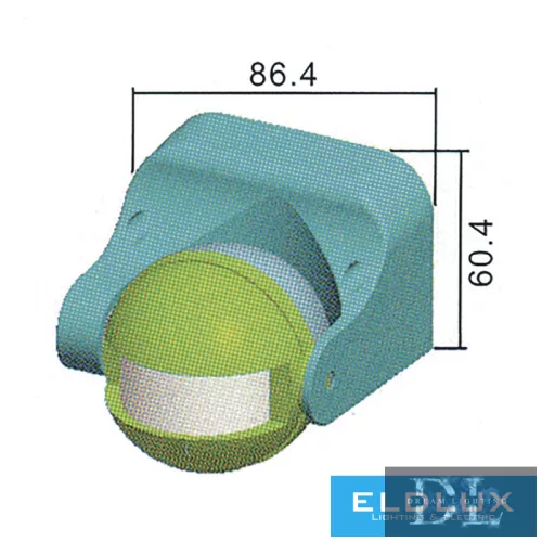 EMOS motion sensor PIR 1200W IP44 white