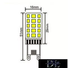 UNIVERSO LED bulb G9 33D 3.5W 420lm 6500K