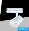 UNIVERSO Three-phase track spotlight 30w 3250lm 4000k Ra90 38° IP20 White D75x120mm 5 years