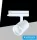 UNIVERSO Three-phase track spotlight 30w 3250lm 4000k Ra90 38° IP20 White D75x120mm 5 years