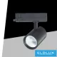 UNIVERSO Three-phase track spotlight 30w 3250lm 4000k 38° RA90 IP20 black 5 years