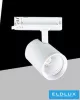 UNIVERSO Three-phase track spotlight 40w 4650lm 4000k Ra90 38° IP20 White D90x128mm 5 years
