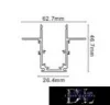 UNIVERSO Magnetic recessed rail system DC: 48V 16A 2000x62x47mm Black