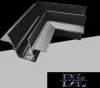 UNIVERSO Corner element for magnetic recessed rail system DC:48V 100x62x47mm Black