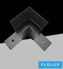 UNIVERSO Magnetic wall-mounted rail system corner element 71.5x71.5x50mm Black