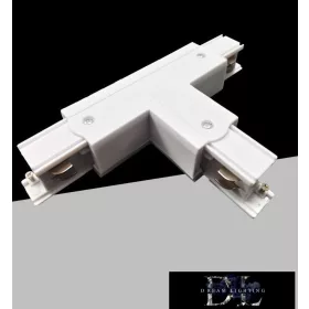   UNIVERSO T-shaped extension piece for three-phase track, white 165x99x33mm