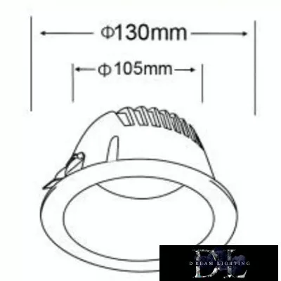 UNIVERSO subwoofer 12w 1100lm 6500k CRI≥80 60° cutout Ø105 white