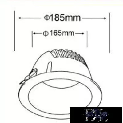 UNIVERSO downlight 30w 3000lm 6500k CRI≥80 60° cutout Ø165 white