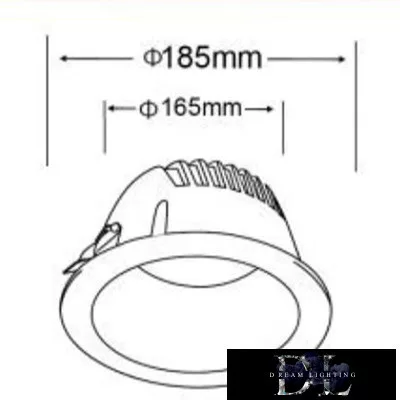 UNIVERSO downlight 30w 3000lm 4000k CRI≥80 60° cutout Ø165 white