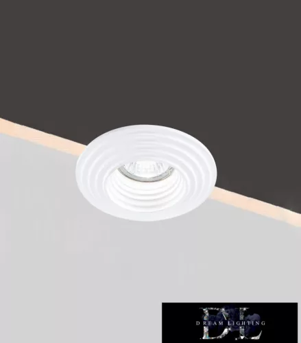UNIVERSO Plaster recessed spot light fixture 1xGU10 ∅85-90 124x52mm IP20 white 