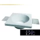 UNIVERSO Plaster recessed spot light fixture 1xGU10 100x100x40mm IP20 white 