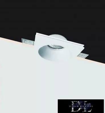 UNIVERSO Plaster recessed spot light fixture 1xGU10 100x100x40mm IP20 white 