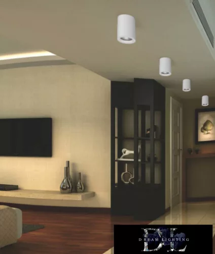 UNIVERSO Plaster ceiling lamp 1xGU10 ∅70x110mm IP20 white 