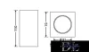 UNIVERSO Plaster ceiling lamp 1xGU10 70x70x110mm IP20 white 