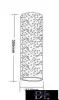 UNIVERSO Plaster wall lamp 2xG9 305x115mm IP20 white 