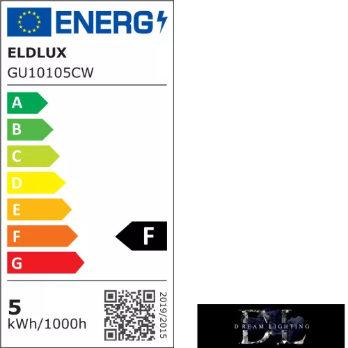 ELDLUX LED bulb GU10 5w 475lm 6500K