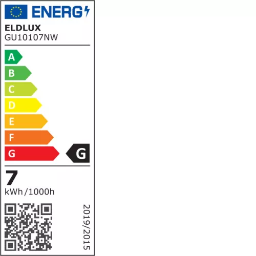 ELDLUX LED bulb GU10 7w 665lm 4000K
