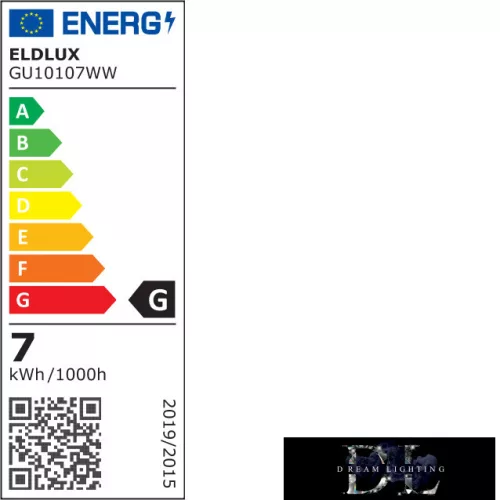 ELDLUX LED bulb GU10 7w 630lm 3000K