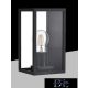 UNIVERSO Outdoor wall lamp 1xE27 max.15w IP44 black 120x120x220mm 5 years