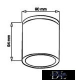 UNIVERSO Outdoor spotlight 1xGU10 max.10w IP54 white D90x94mm 5 years