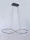ELDLUX MEMPHIS crystal glass pendant light chrome 27W 4000K