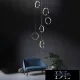 ELDLUX RINGS crystal glass pendant lamp chrome 57W 4000K