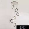 ELDLUX RINGS crystal glass pendant lamp chrome 57W 4000K
