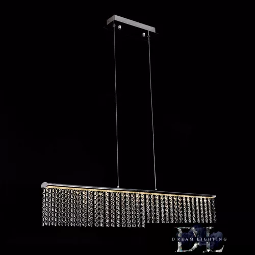 ELDLUX VANDA crystal glass pendant light chrome 26W 4000K