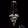 ELDLUX RINGS crystal glass pendant light chrome 149W 4000K