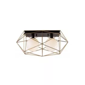 ELDLUX ELDGEOX ceiling lamp black/gold E27×2