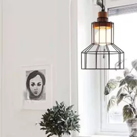 ELDLUX INKJET pendant lamp E27 black