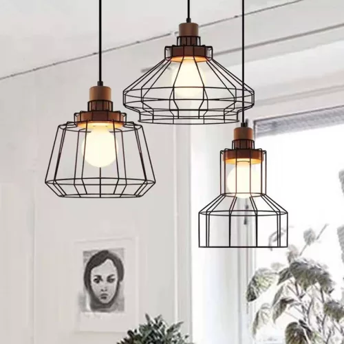 ELDLUX INKJET pendant lamp E27 black