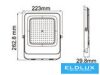 UNIVERSO LED spotlight 100w 8000lm CCT.kap 120° IP65 black 223x263x30mm