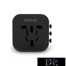   ELDLUX Travel adapter with fuse (World to World) 230V/8A/1840W
