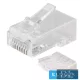EMOS CONNECTOR RJ45 UTP CAT6 FOR CABLES 20PCS