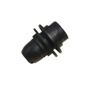 ELDLUX K314B E14 socket with 2 rings, black