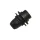 ELDLUX K314B E14 socket with 2 rings, black