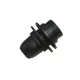 ELDLUX K314B E14 socket with 2 rings, black