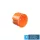KAISER Plasterboard mounting box 1 round 68 mm diameter with plastic orange screw O-range KAISER