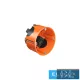 KAISER Plasterboard mounting box 1 round 65 mm diameter with plastic orange screw O-range ECON KAISER