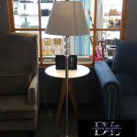 ELDLUX SHINY crystal glass floor lamp chrome E27