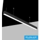UNIVERSO Suspension - Ceiling lamp 40w5200lm 4000k-6500k switch IP20 Black 1200x50x70mm 5 years